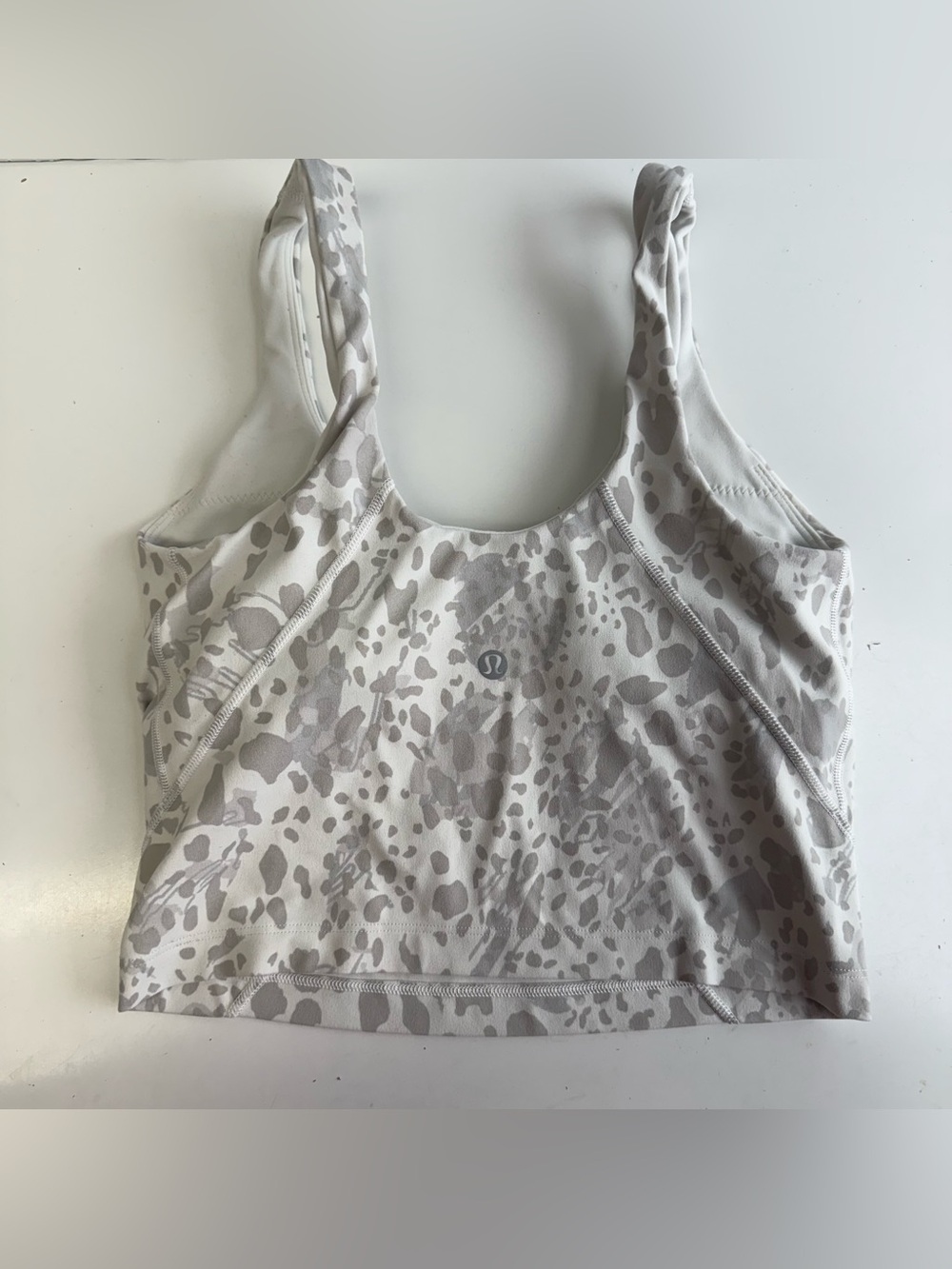 Lululemon Align Tank Top Cheetah Camo Antique White Multi